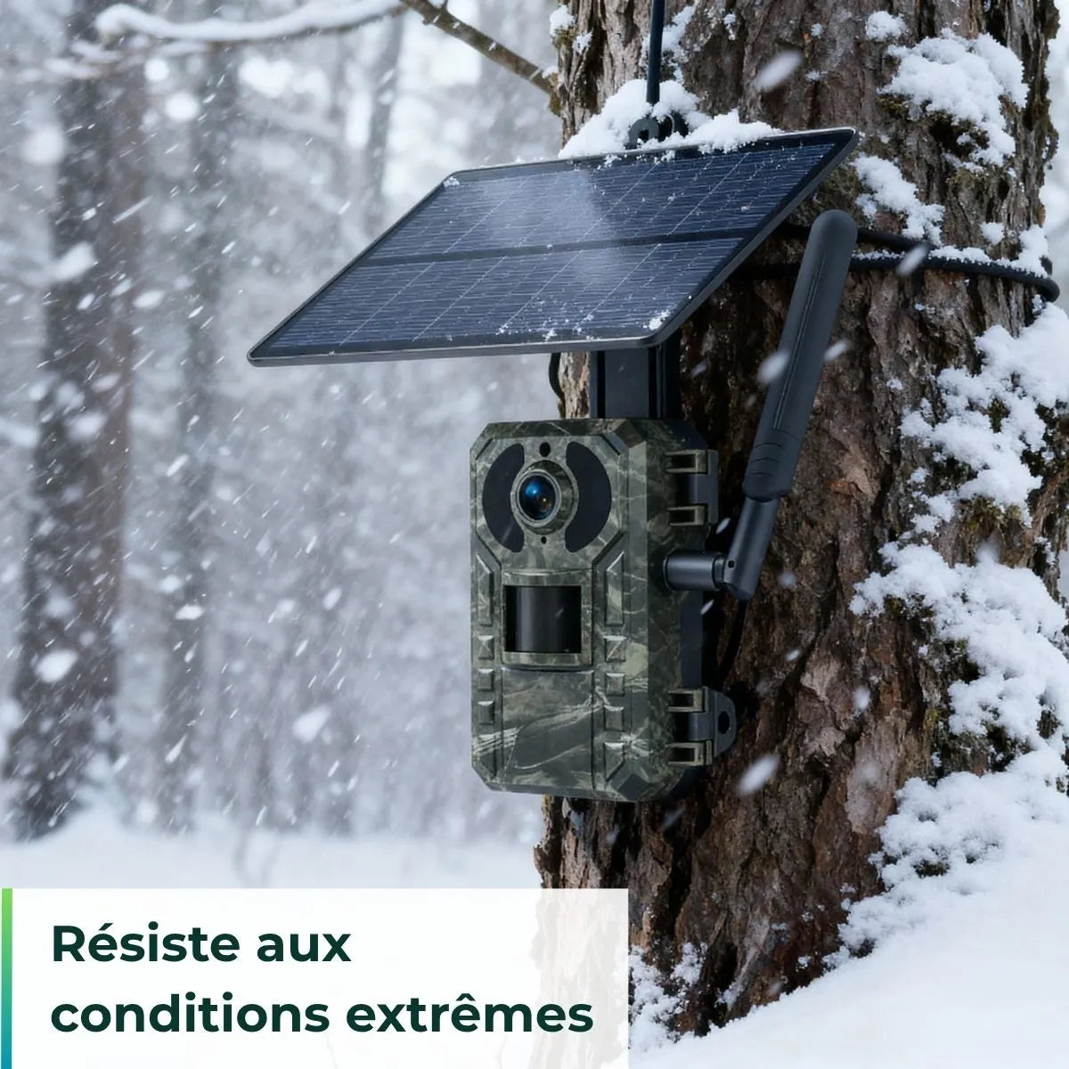 Caméra De Chasse 4G + Panneau solaire + Application Mobile