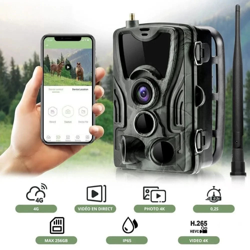 Caméra De Chasse 4G+ 4K Avec Écran - ForestChasse®
