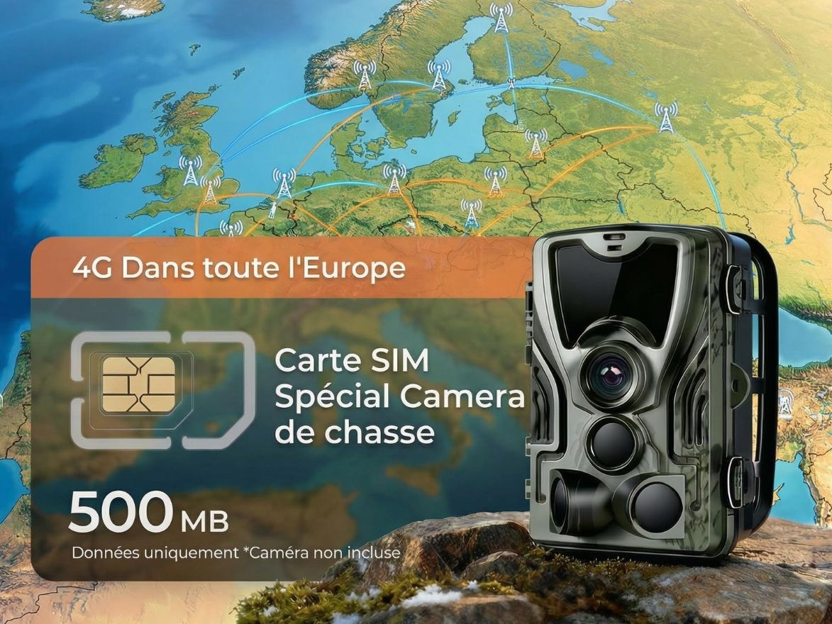 carte Sim camera de chasse 4G