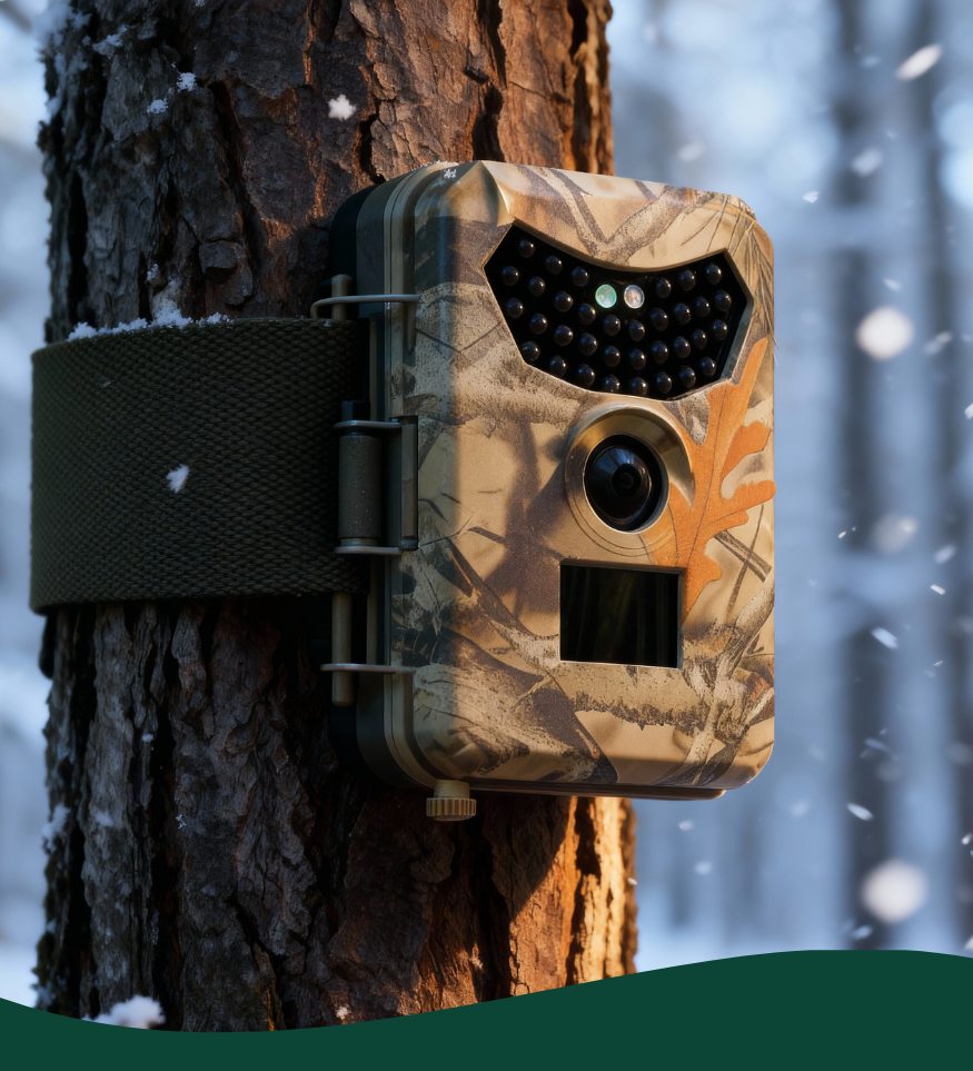 Caméra de chasse 4K avec écran intégré pour visualiser immédiatement les photos et vidéos